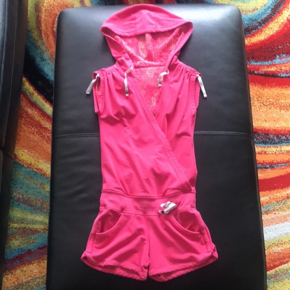 Lululemon work it onset piece hooded romper
